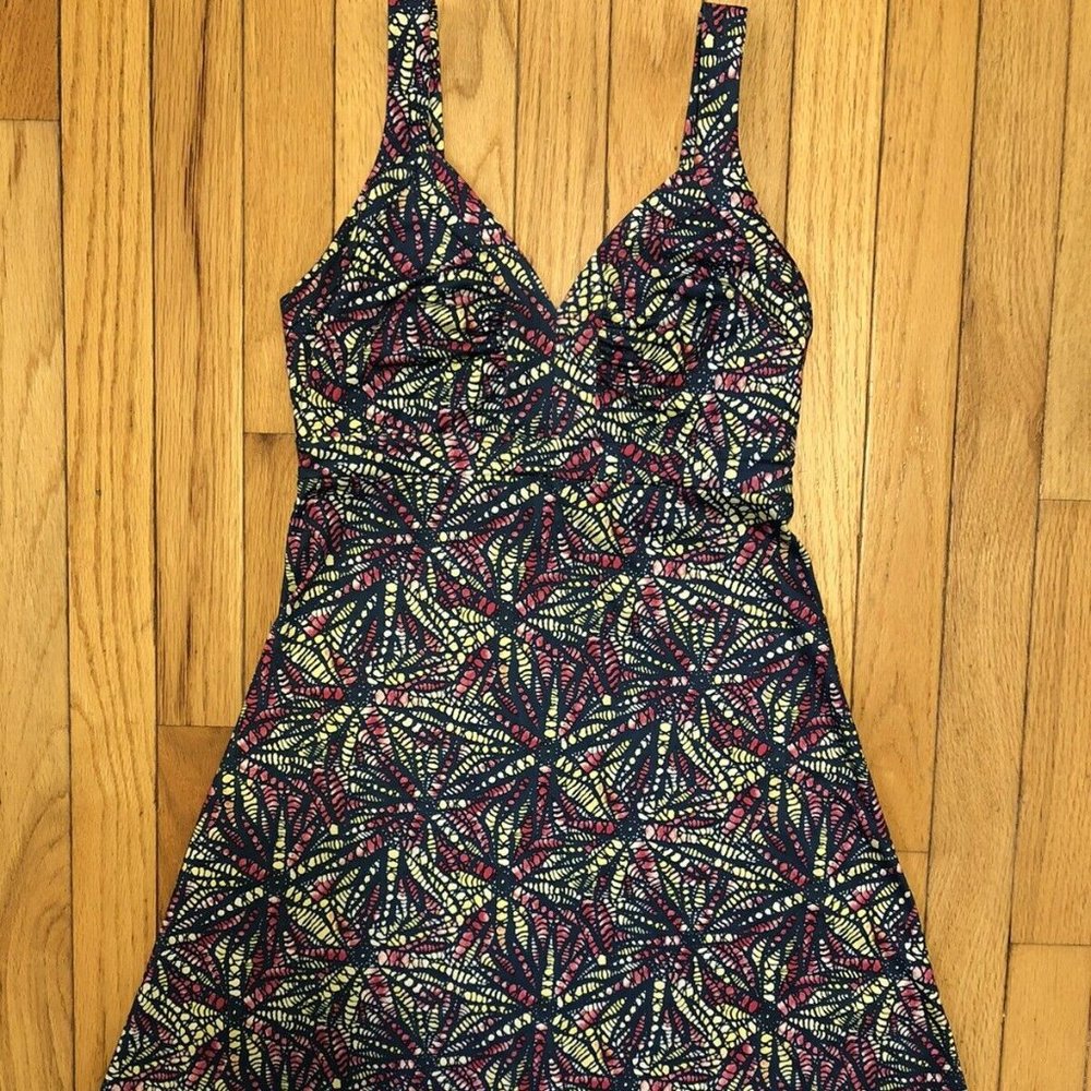 Minette Blue Multi Geo/Star Athletic Dress XS